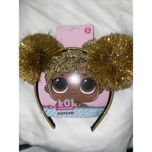 LOL Surprise Queen Bee Gold Bow Headband Tiara L.O.L. Surprise! Ages 3+ NEW